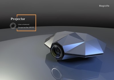 鉆石切面投影儀 科技與美學的工業藝術品
